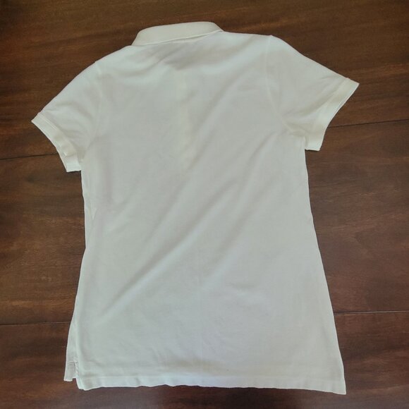 J. Crew Polo Women's Size M Classic White J Crew - Picture 7 of 9